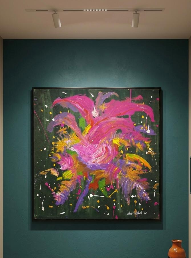 The Chromatic Bloom Wall Frame